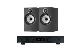 Audiolab 6000A Amplifier with Bowers & Wilkins 606 S3 Standmount Speakers