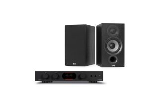 Audiolab 7000A Integrated Amplifier with Elac Debut B5.2 Bookshelf Speakers