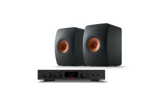 Audiolab 7000A Integrated Amplifier with KEF LS50 Meta Standmount Loudspeakers