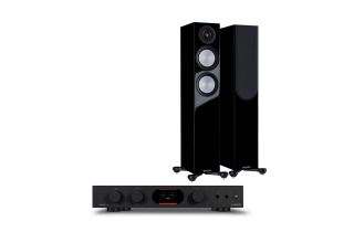 Audiolab 7000A Integrated Amplifier with Monitor Audio Silver 200 7G Speakers