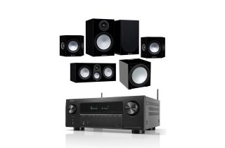 Denon AVR-X2800H AV Receiver with Monitor Audio Silver 7G 100 5.1 Cinema Pack