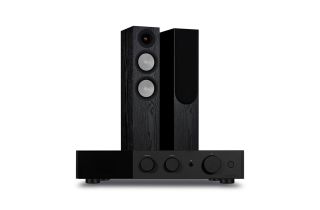 Audiolab 9000A Integrated Amplifier with Monitor Audio Silver 200 7G Speakers