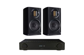 Arcam Radia A5 Integrated Amplifier with Wharfedale EVO4.1 Bookshelf Speakers
