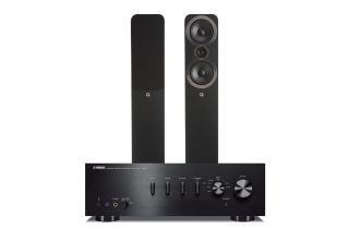 Yamaha A-S501 Integrated Amplifier with Q Acoustics 3050i Floorstanding Speakers 