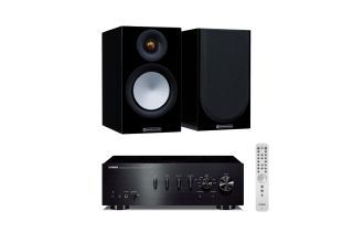 Yamaha A-S501 Integrated Amplifier with Monitor Audio Silver 50 7G Speakers