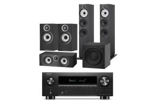 Denon AVC-X3800H 9.4 Ch. 8K AV Receiver with Bowers & Wilkins 603 S3 5.1 Home Cinema Speaker Package (607 S3 Rears)