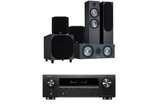 Denon AVR-X1800H AV Receiver with Monitor Audio Bronze 500 AV Speaker Pack