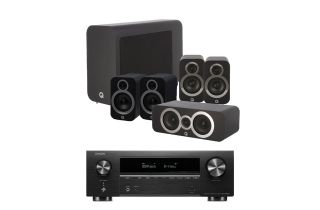 Denon AVR-X1800H AV Receiver with Q Acoustics 3030i AV Speaker Pack