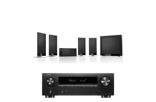 Denon AVR-X1800H AV Receiver with KEF T105 System 5.1 Speaker Pack