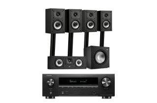 Denon AVR-X1800H AV Receiver with Polk Monitor XT15AV 5.1 Cinema Pack