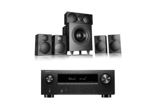 Denon AVR-X2800H AV Receiver with Wharfedale DX-3 5.1 Speaker Package