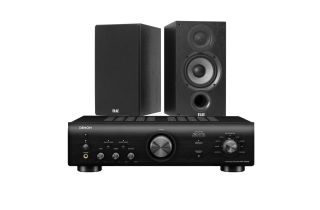 Denon PMA-600NE Integrated Amplifier with Elac Debut B5.2 Bookshelf Speakers