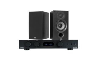 Audiolab 6000A Amplifier with Elac Debut B5.2 Bookshelf Speakers