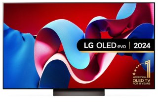LG OLED55C46LA 55" OLED evo AI C4 4K Smart TV (2024)