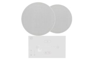 Systemline E50 Bluetooth Speaker System with 2x 6.5" Ceiling Speakers - White