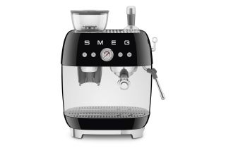 Smeg EGF03BLUK Espresso Coffee Machine with Grinder - Black