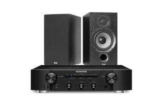 Marantz PM6007 Integrated Amplifier with Elac Debut B6.2 Bookshelf Speakers