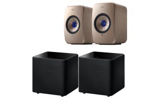 KEF LSX II AV Speaker Pack (Pair of Kube 8 MIE Subwoofers) - Soundwave by Terrence Conran