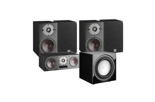Dali Oberon 3 AV Speaker System with E9-F Sub - Black Ash (Vinyl)