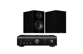 Denon PMA-600NE Integrated Amplifier with Wharfedale Diamond 12.2 Bookshelf Speakers
