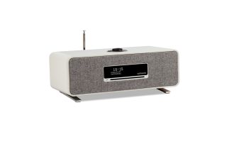 Ruark Audio R3S Compact Music System - Soft Grey Lacquer with Lead Grey Fabric Grille