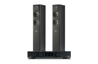 Audiolab 6000A Amplifier with Polk Reserve R500 Floorstanding Speakers