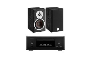 Denon RCD-N12 DAB All-In-One System with Dali Spektor 2 Bookshelf Speakers
