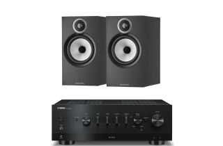 Yamaha R-N1000A Network Receiver with Bowers & Wilkins 606 S3 Standmount Speakers