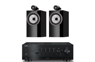 Yamaha R-N1000A Network Receiver with Bowers & Wilkins 705 S3 Standmount Speakers