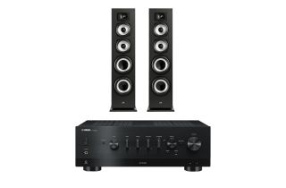 Yamaha R-N800A Network Receiver with Polk Monitor XT70 Floor-Standing Loudspeakers