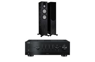 Yamaha R-N800A Network Receiver with Monitor Audio Silver 300 7G Speakers