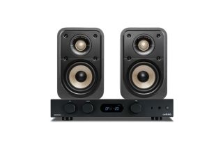 Audiolab 6000A Amplifier with Polk Signature Elite ES10 Bookshelf Speakers