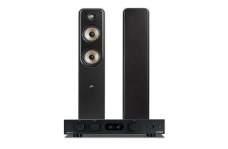 Audiolab 6000A Amplifier with Polk Signature Elite ES55 Floorstanding Speakers