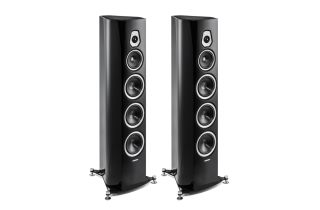 Nearly New - Sonus Faber Sonetto VIII Floorstanding Speakers - Piano Black
