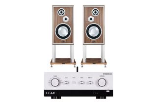 Leak Stereo 230 Integrated Amplifier with Leak Sandwich 250 Loudspeakers with Stands