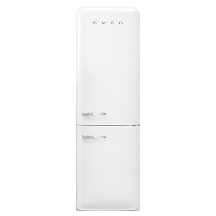 Smeg FAB32RWH5UK 60cm 50s Style Right Hand Hinge Freezer over Fridge - White main product photo