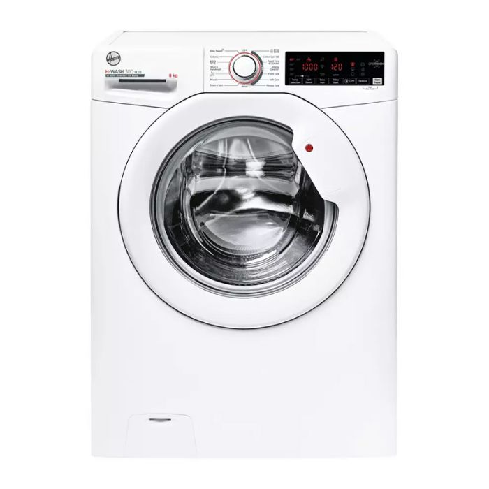 Hoover H3W 68TME/1-80 8kg H-WASH 300 PLUS Washing Machine - White main product photo