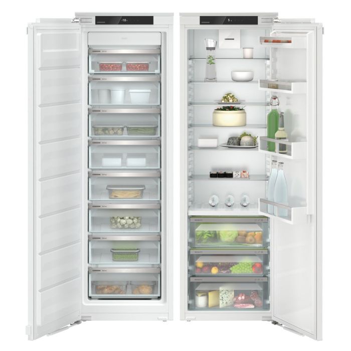 Liebherr IXRF 5125 Plus BioFresh NoFrost Integrated Side-by-Side Fridge and Freezer Combination - White main product photo