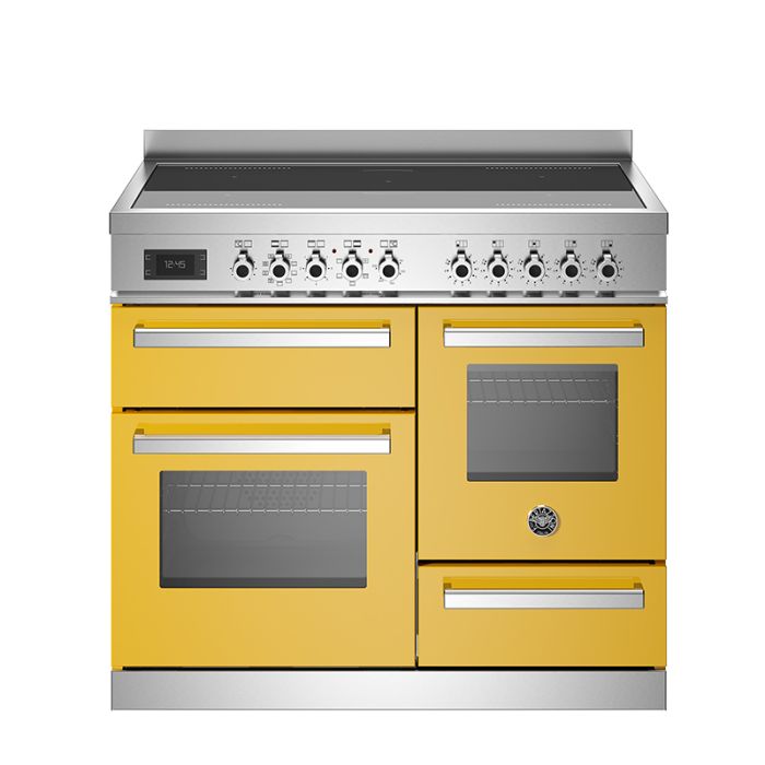 Bertazzoni PRO105I3EXT Professional 100cm Induction Top Electric Triple Oven Range Cooker - Yellow main product photo