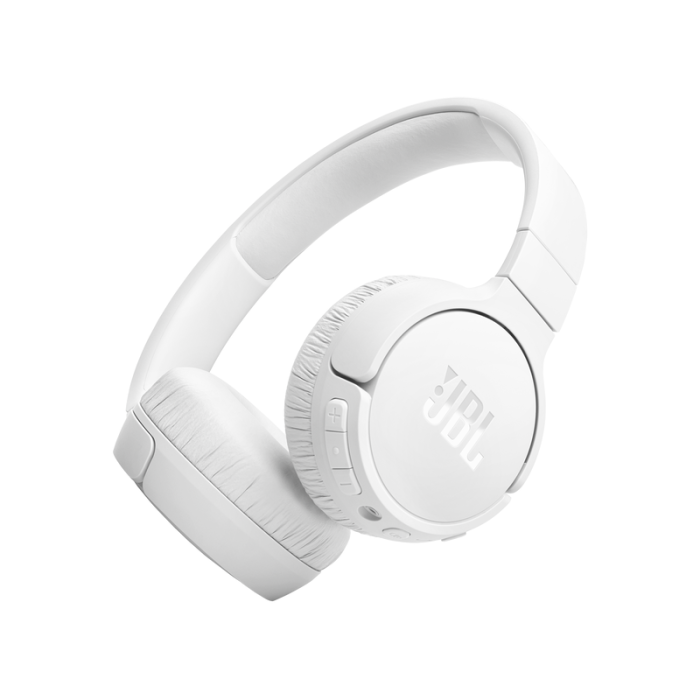 JBL Tune 670NC Wireless Bluetooth Noise-Cancelling Headphones - White main product photo