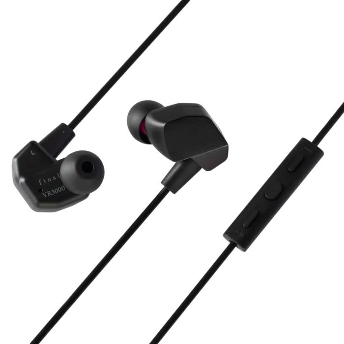 Final VR3000 Virtual Reality In Ear Isolating Gaming Earphones - Black main product photo